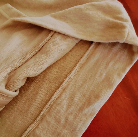 LARGE FULL ZIP TAN HOODED SWEATSHIRT BEACH COVERUP - Picture 7 of 8